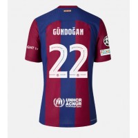 Pánský Fotbalový dres Barcelona Ilkay Gundogan #22 2023-24 Domácí Krátký Rukáv